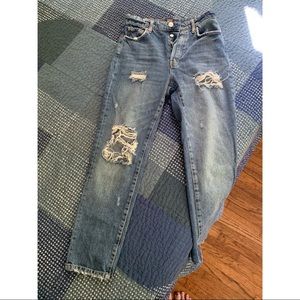 BDG • high rise distressed denim jeans, size 27